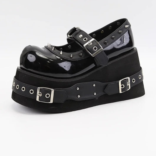 Studded Nocturne Mary Janes