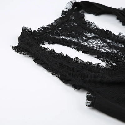 Noir Romance Lace Top
