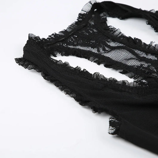 Noir Romance Lace Top