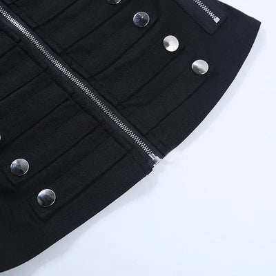 Studded Zip Top