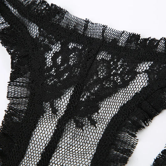Noir Romance Lace Top