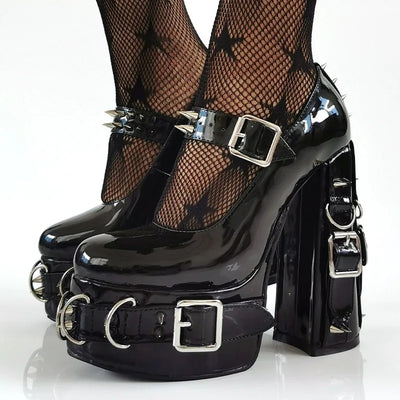 Black Thorn Gothic Heels