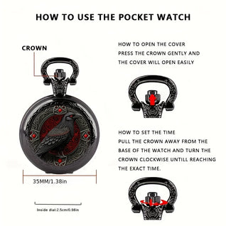 Raven Pocket Watch