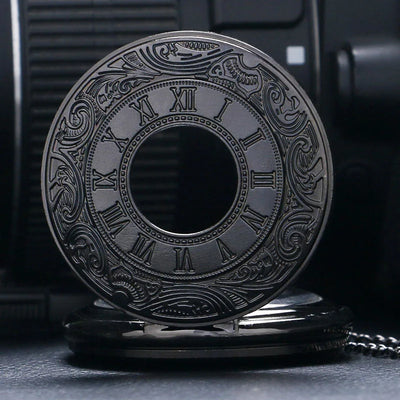 Vintage Black Pocket Watch