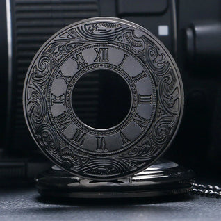 Vintage Black Pocket Watch