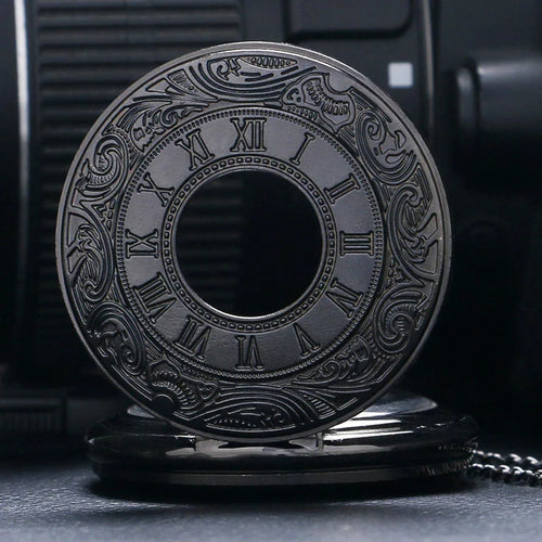 Vintage Black Pocket Watch
