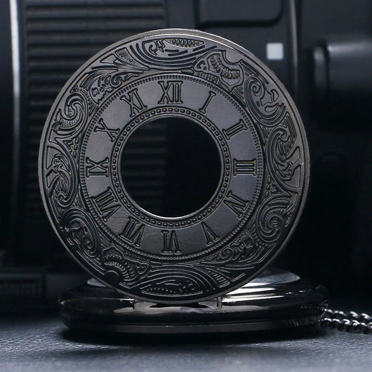 Vintage Black Pocket Watch