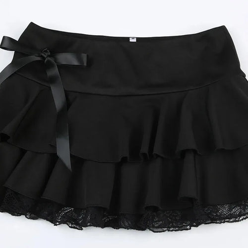 Y2K Lace Mini Skirt