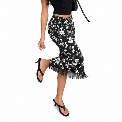 Goth Florals Skirt