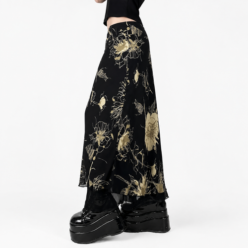 Double Layer Slim Skirt