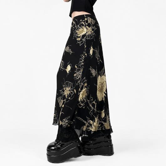 Double Layer Slim Skirt