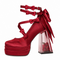 Glass Flower High Heels