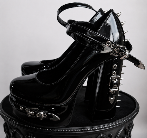 Black Thorn Gothic Heels