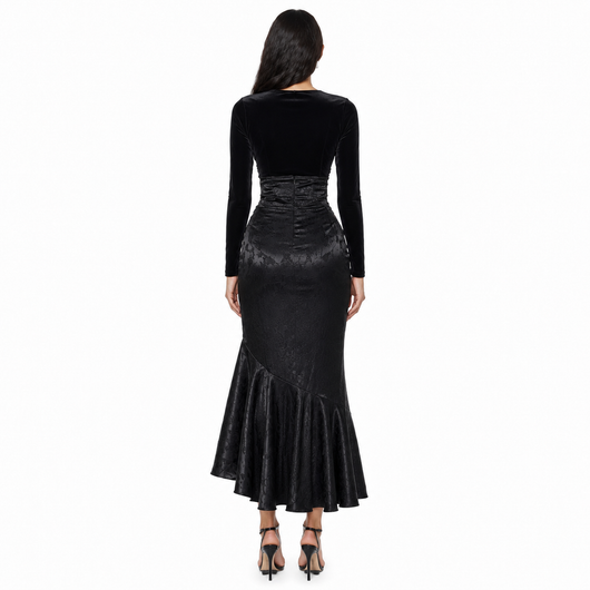 Goth Dark High Rise Skirt