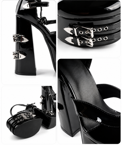 Black Thorn Gothic Heels