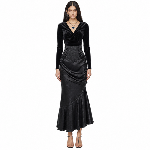 Goth Dark High Rise Skirt