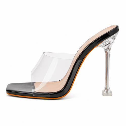 Naked Glass Mules