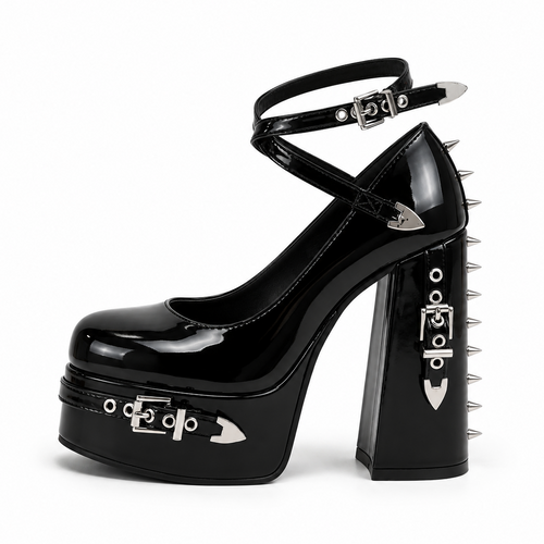 Black Thorn Gothic Heels