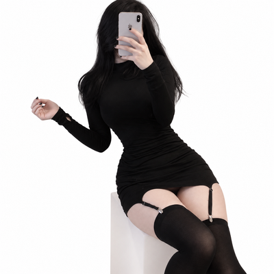 Long Sleeve Mini Dress and Socks