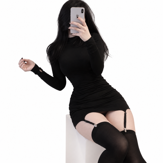 Long Sleeve Mini Dress and Socks