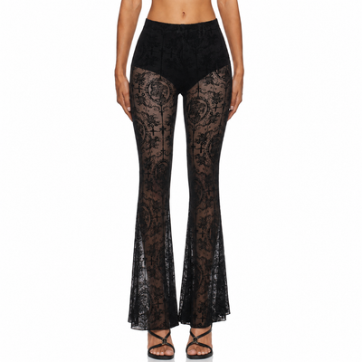 Grunge Mesh Flair Pants