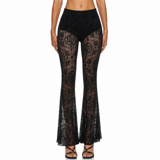 Grunge Mesh Flair Pants
