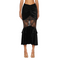 Dark Ruched Gothic Skirt High Waist