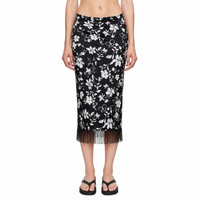 Goth Florals Skirt