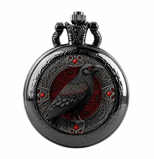 Raven Pocket Watch