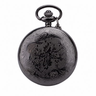 Vintage Black Pocket Watch