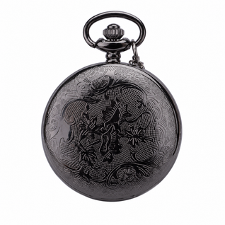 Vintage Black Pocket Watch