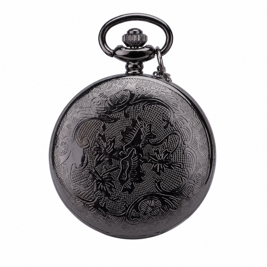Vintage Black Pocket Watch