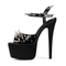 Black Spiked Heels