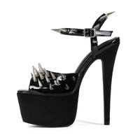 Black Spiked Heels